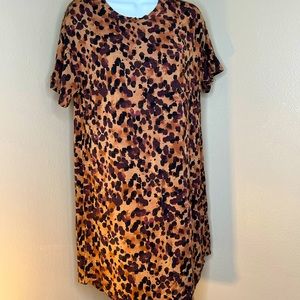 SOFT Sleep Shirt Oversized Tshirt Tunic Stars Above Small Brown Pajamas